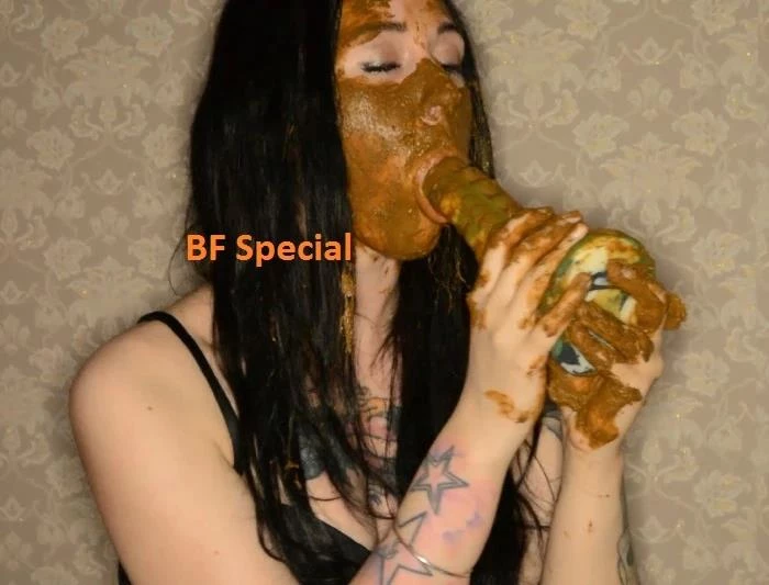 FSpec-560 - Shitting in mouth slave quickly eats diarrhea. - FullHD [2024]